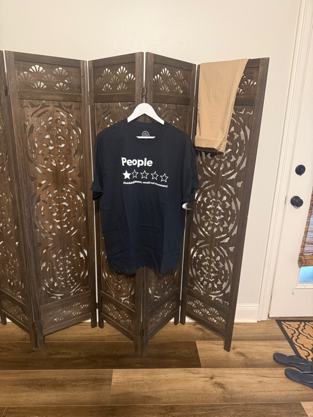 People Graphic Tee in Black